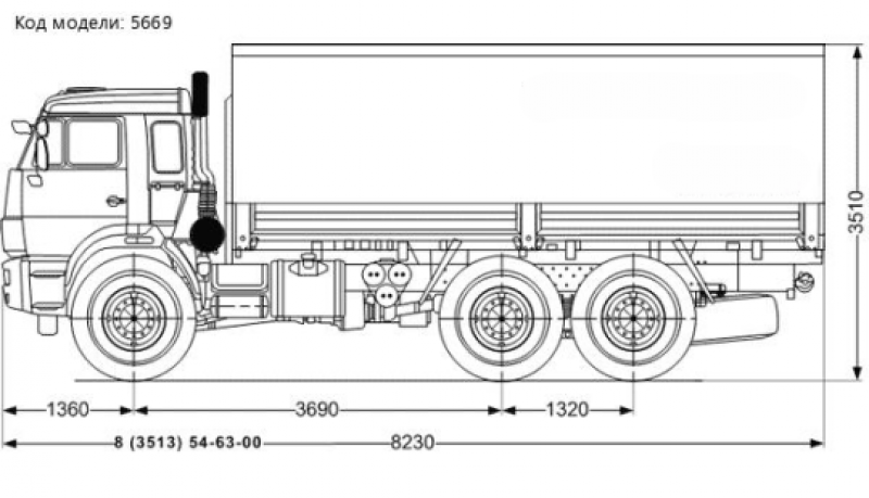 43118-6012-50 Бортовой КАМАЗ
