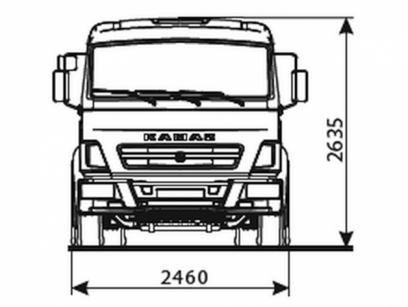 5308-3015-48(А5) Шасси КамАЗ