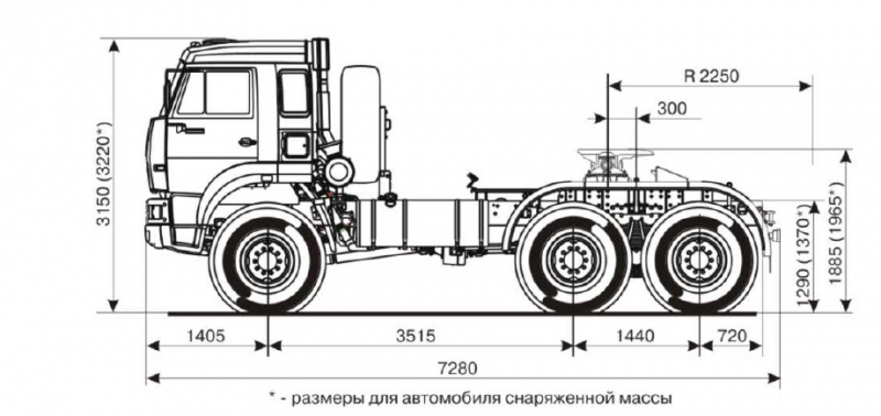 65116-7010-56 Тягач КАМАЗ