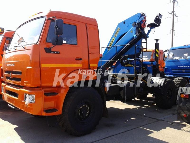 Тягач КАМАЗ 44108 с КМУ  ИНМАН ИМ 320